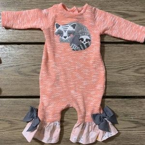 RicRac & Ruffles Raccoon Romper
